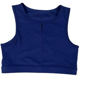 Zella Kids Large 10/12 Navy Blue Active Sports Bra/ Cropped Top NWOT